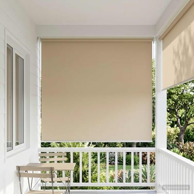 vidaXL - Buitenrolgordijn - UV-bescherming - Beige - 160 - x - 230 - cm - (B - x - H)
