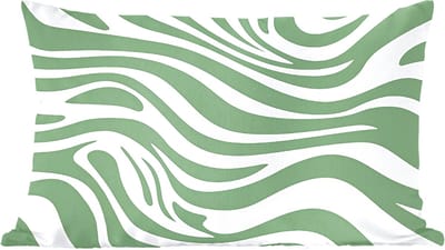 Sierkussens - Kussentjes Woonkamer - 60x40 cm - Zebrapatroon - Groen - Retro