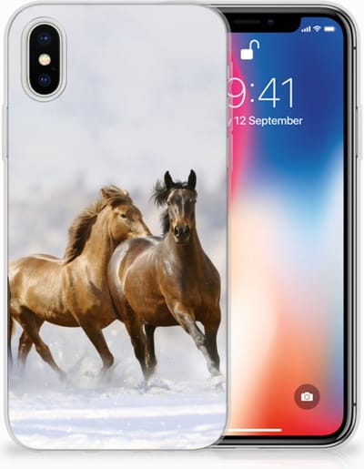 Apple iPhone X | Xs TPU Hoesje Paarden
