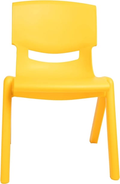 SAVI® Peuterstoel - Kinderstoel - Peuter Stoel - tot 80 kg - Geel - 34cm x 36cm x 51cm