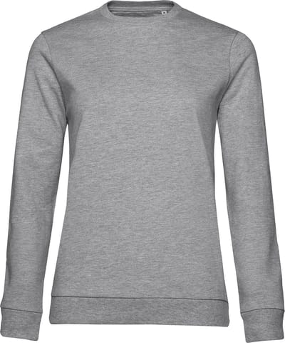 Sweater 'French Terry/Women' B&C Collectie maat L Heather Grijs