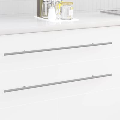 vidaXL - Kast - Handvat - 12 - st - Zilver - 700mm - Roestvrij - staal