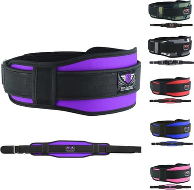 Neopreen gewichtheffer riem met dubbele ondersteuning voor fitness en workout