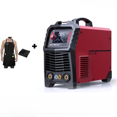 7-in-1 Lasmachine – TIG Lasmachine – AC DC Lasapparaat – MMA Lasser – LED Display – Pulsfunctie - Met Zwarte Leren Lasschort