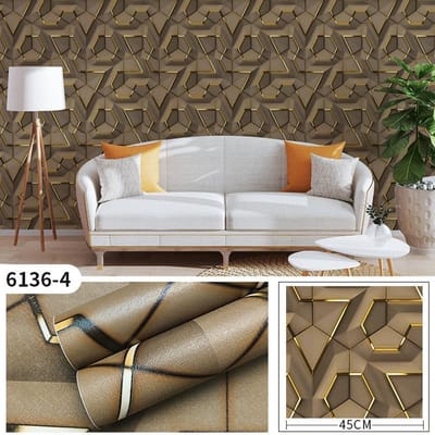 3d Geometrisch Mat Waterdicht Zelfklevend Behang Home Behang Home Decor Muursticker 20M