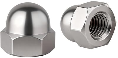 Dailygoods- Zeskantmoeren 20 stuks - Blindmoeren - Roestvrij Staal 304 - Koepelmoeren - Schroefdraaddiameter 5 mm - Corrosiebestendig