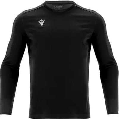 Macron Energy Rigel Hero Voetbalshirt Lange Mouw Kinderen - Zwart | Maat: 5-6 YEARS