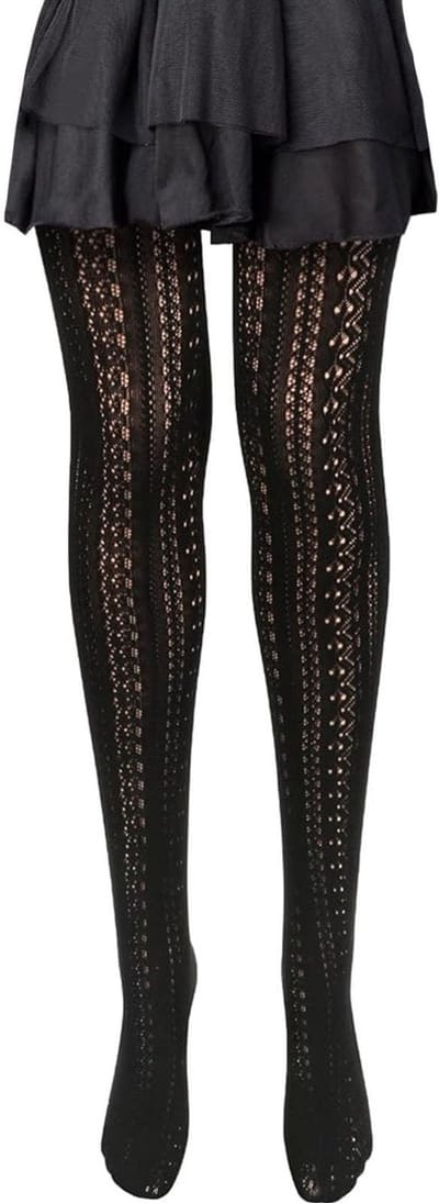 Dailygoods- Damespanty hoge taille - Netpanty met patroon