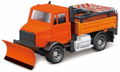 Bburago Mercedes-Benz Unimog - Modelauto - Schaal 25 CM - Oranje/Zwart