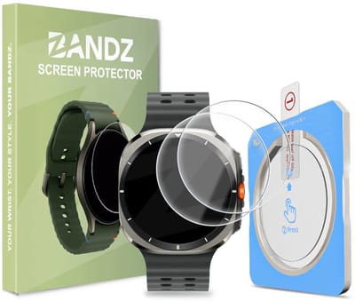 Bandz Glazen Screenprotector met One-Click Tool (2 Pack) – helder, krasbestendig, bubbelvrij – geschikt voor Samsung Galaxy Watch Ultra