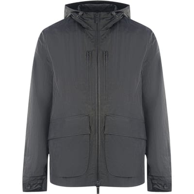 Lyle & Scott Plain Hooded Black Jacket