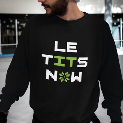 Foute Kerst Trui Zwart Le Tits Now XS