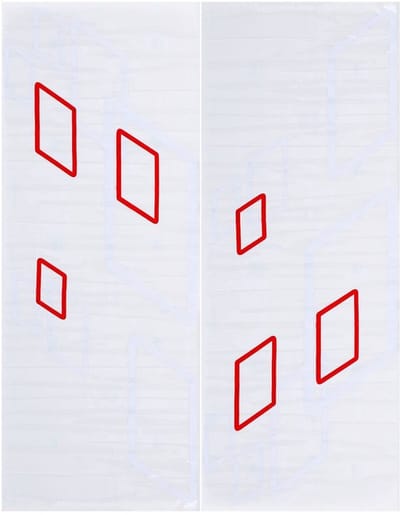 Allecto - Auto Side Sticker Stripe - Sportieve Pvc Decals - Wit/Rood