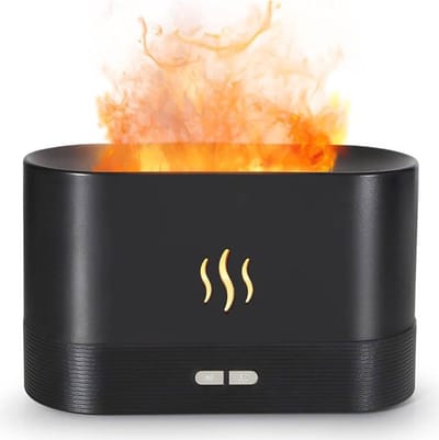 Aroma Diffuser 200ML  - Luchtbevochtiger – Verdamper – Aromatherapie - Geurverspreider - Vlam effect van Zedar