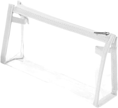 Grote Doorzichtige Pennenzak van PVC, 22.5 cm - Ruimte voor Schoolbenodigdheden, Make-up en Kantoorartikelen voor Kinderen en Volwassenen