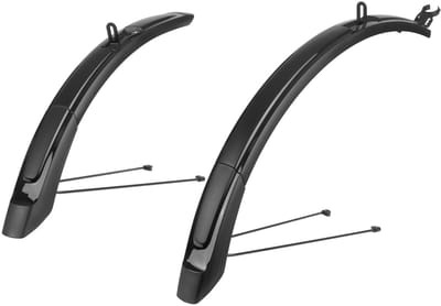 Polisport MTB 26"-29" Spatbordverlenging 65 mm - zwart