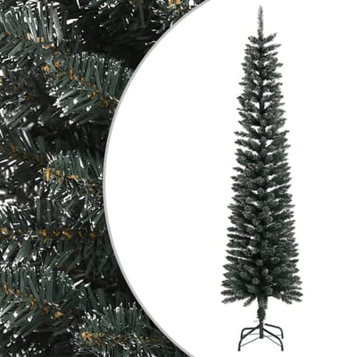 vidaXL - Kunstkerstboom - met - standaard - smal - 240 - cm - PVC - groen