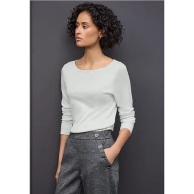 Basic shirt met lange mouwen