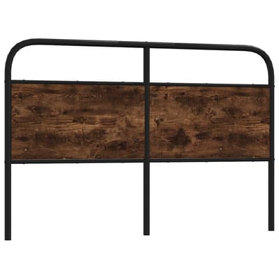 vidaXL - Vervangend - hoofdbord - 150 - cm - staal - en - gerookt - eikenkleurig