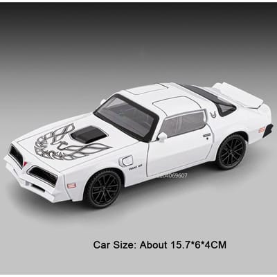 1:32 Voitures Firebird Jouets Modèles Miniatures Avec Lumière Son Tirer en Arrière Véhicules Modèle Intérieur Simulé Cadeaux pour la Fête des Enfants