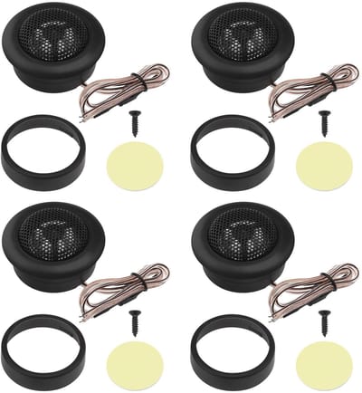Allecto - Auto Tweeter Speakers - 120W Mini Dome Loudspeakers