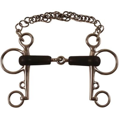 Pelham voor paard bedekt met rubber Umbria Equitazione