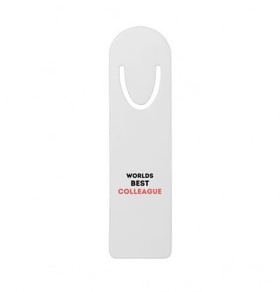 Hacebo® - worlds best colleague metalen boekenlegger - Collega - de beste collega - werknemers - verjaardagscadeau - verjaardag - cadeau - afscheidscadeau - geschenk - leuke cadeau - kado - gift Bladwijzer boekenleggers - 12.7 cm x 3.2cm