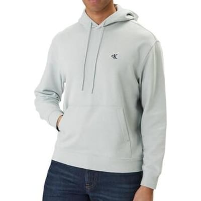 Calvin Klein Long Sleeve Eu 350gsm Terry Monogram Pale Meadow Größe: S | Kaputzenpullis Outlet | Herren