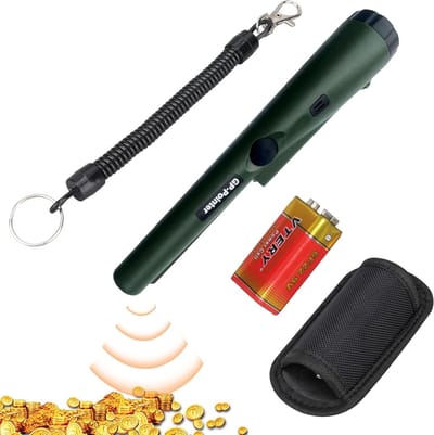 Draagbare metalen detector voor het vinden van goud, munten, juwelen en relikwieën, waterdicht en compact