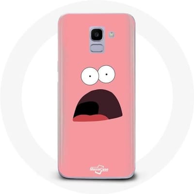 Hoesje voor Samsung Galaxy J6 2018 Patrick Star Spongebob Squarepants Roze roze