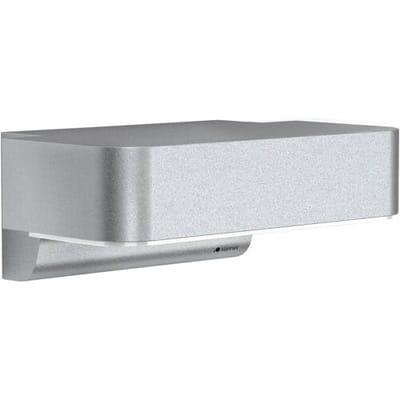 Steinel Sensor-LED-Außenleuchte L 800 SC silber 087555 LED-buitenlamp met bewegingsmelder (wand) LED vast ingebouwd 7.5 W LED Zilver