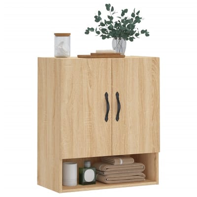 vidaXL - Wandkast - 60x31x70 - cm - bewerkt - hout - sonoma - eikenkleurig