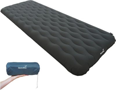 Opblaasbaar Matras 200 x 75 cm voor Kamperen en Wandelen - Lichtgewicht, Compact, en Snelle Ontluchting