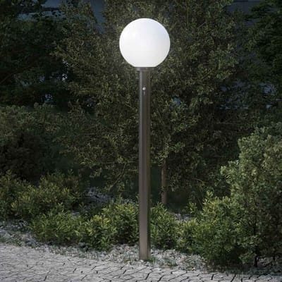vidaXL Bolderverlichting met sensor 120 cm roestvrij staal IP44