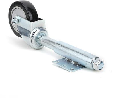 Cosensi- Deurroller 100 mm - PVC - Maximaal draagvermogen 120 kg - Antislip - Schokabsorber - Eenvoudige installatie - Duurzaam - Deurrad