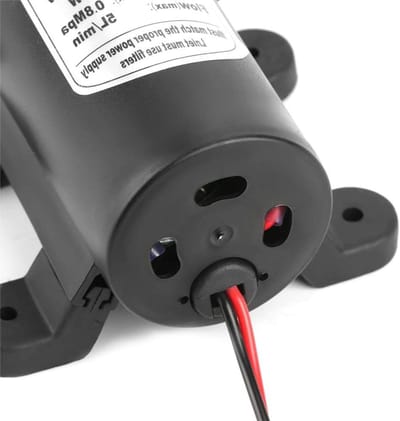 Miniatuur Hogedrukpomp - Zelfaanzuigende pomp - Wateroverdracht - Volledig koperdraad motor - 60W - Zwart