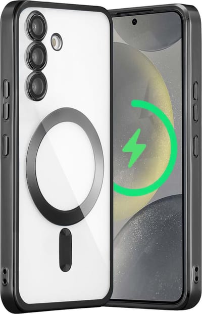 Hoesje Geschikt voor Samsung Galaxy S24 - Met magnetisch Ring hoesje - Arara backcover - Zwart