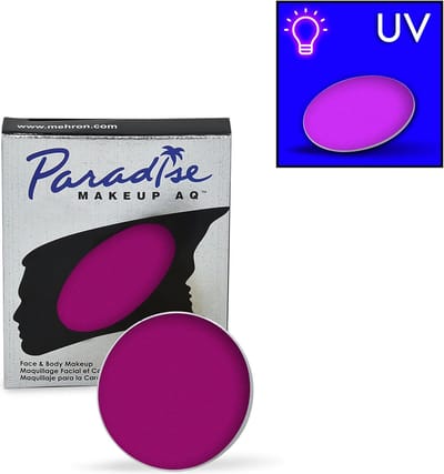 Mehron - Paradise AQ Schmink op Waterbasis Neon/Glow in the Dark - Nebula - Neon Paars - 7 gram