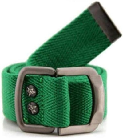 Canvas Riem - Stoffen Riem - Casual Gebruik - Dubbele Ring Gesp - 1.5 Meter - Zwart