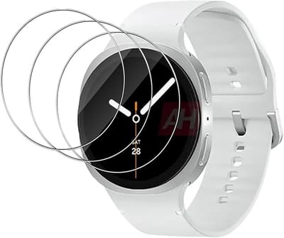 Oneay 3-pack – Screenprotector voor Samsung Galaxy Watch 8 44mm – Gehard glas – Geschikt voor hoesjes