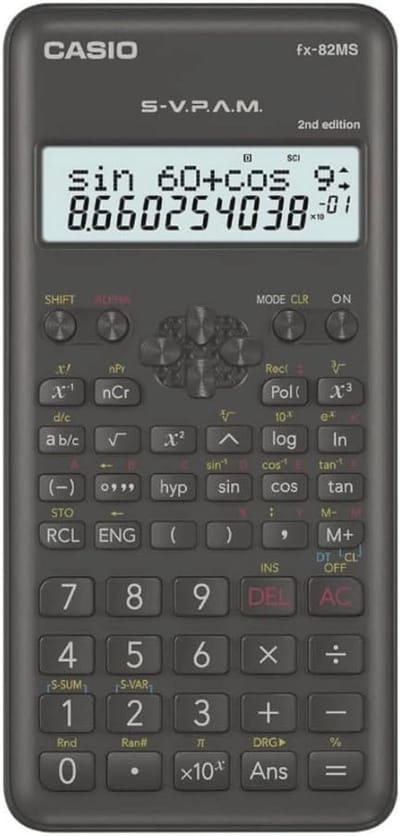 Wetenschappelijke Rekenmachine met 2-regelig Display en Ergonomisch Design