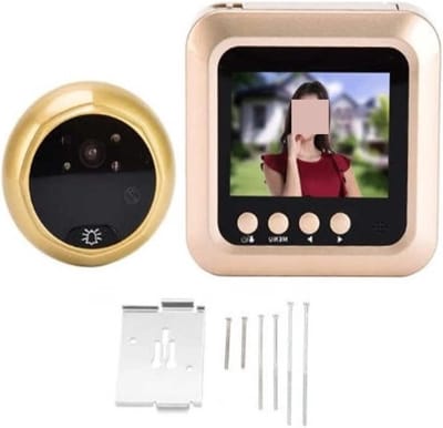Digitale Deurbel - Kijkgaatje Camera - Veiligheid Thuis - Groothoeklens - 2.4 Inch Scherm - Zwart