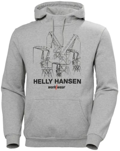 Helly Hansen Heren Manchester grafische hoodie lichtgrijs - M