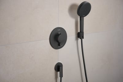 Hansgrohe Ecostat Comfort S - Inbouwdouchekraan, met thermostaat, geborsteld zwart chroom 33714340