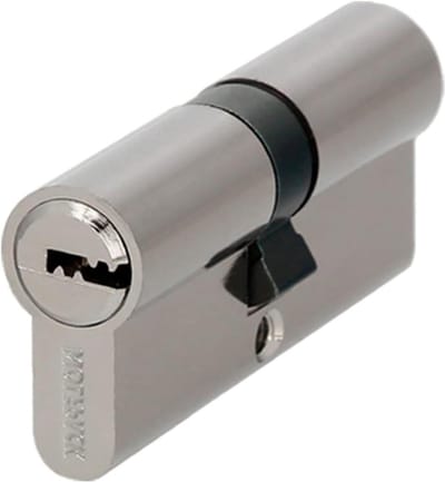Veiligheidscilinder - Cilinder slot - Deur beveiligen - 6 zuigers systeem - 35 x 35 mm - Vernikkeld