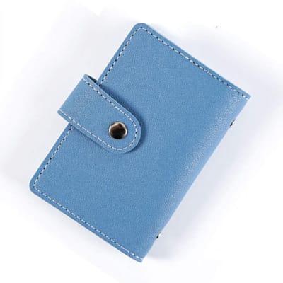 Allecto - Kaarthouder - Visitekaartjeshouder - Elegant ontwerp - Blauw - Multifunctioneel - Ideaal voor creditcards - Compact formaat