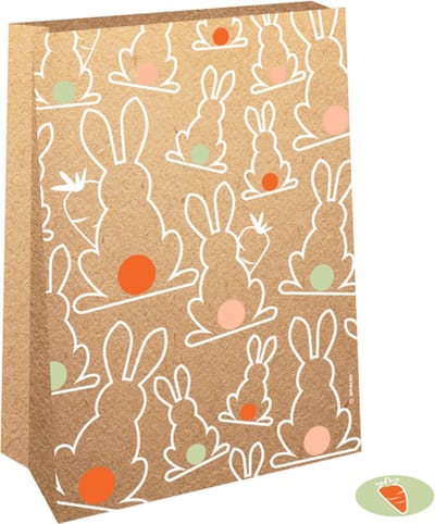 Uitdeelzakjes Pasen - 4 stuks - papier