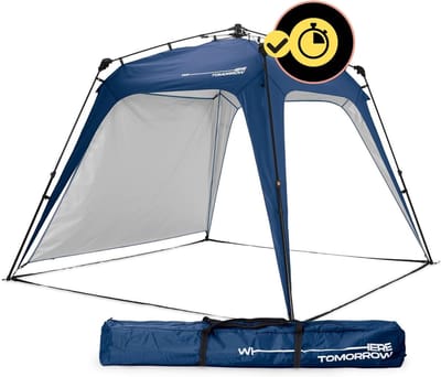 Pop Up Paviljoen - Partytent Tuintent - Buitenfeesten Kamperen - Waterdicht UV-bescherming - 2.5x2.5 Meter - Blauw