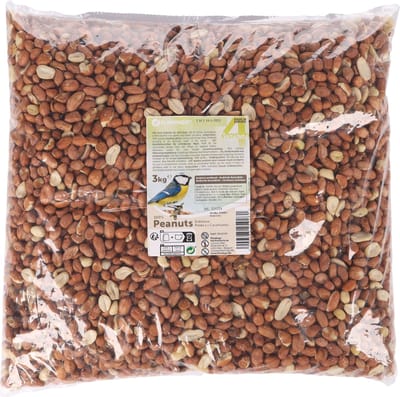 Vogelvoer – Flamingo Four Seasons Gepelde Pinda’s – 3 kg – energierijk & voedzaam – voor buitenvogels