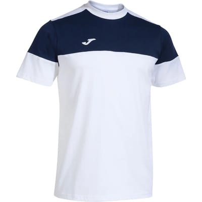 Joma Crew V T-shirt Met Korte Mouwen Wit,Blauw 11-12 Years Kinderen